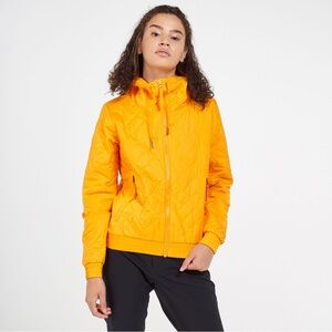 Columbia Sweet View Quilted Puffer Jacket Coat Bright Marigold Yellow - S